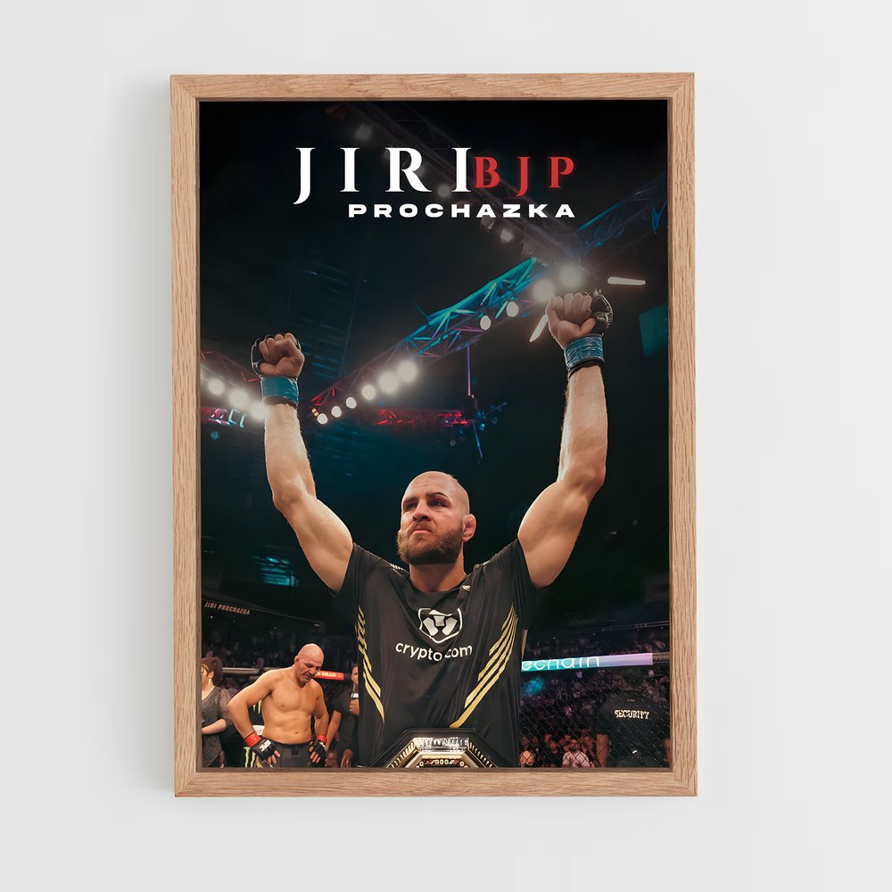 Poster Jiri's Octagon Glory – affiche MMA (vue 4)